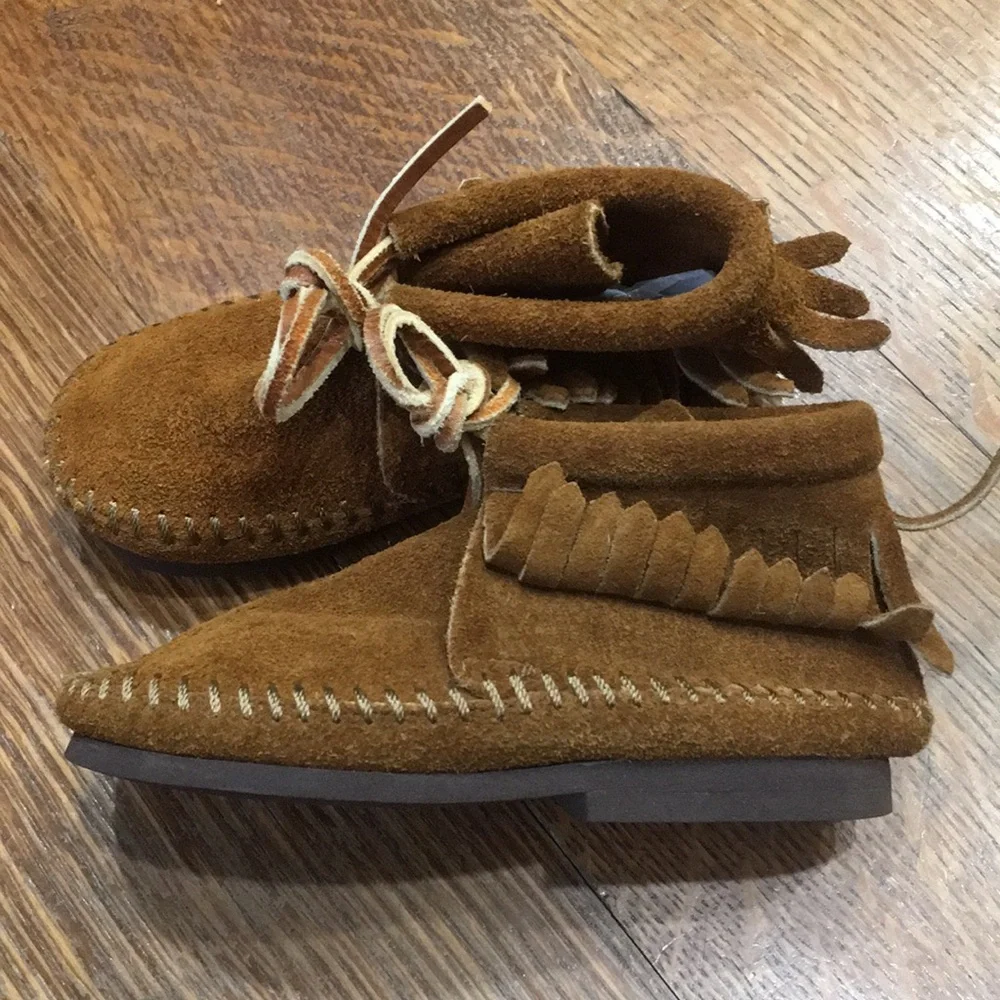Vintage Kids Moccasin Shoes